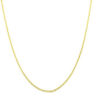 Fremada 14k Yellow Gold Diamond cut Cable Chain (16  24 inch) Fremada Gold Necklaces