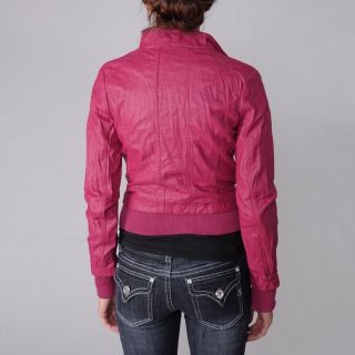 Ci Sono by Adi Juniors Faux Leather Zip front Jacket ADI Juniors' Jackets & Blazers