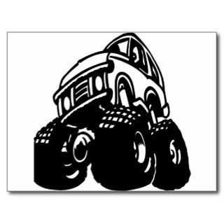 Cartoon Monster Truck Postcards