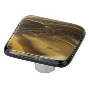Homegrown Hardware by Liberty 1 1/2 in. Black Tortoise Square Knob 142959