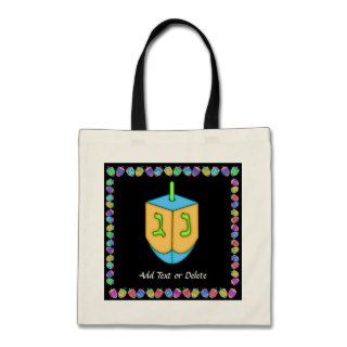 Chanukah (Hanukkah) Dreidel   SRF Canvas Bags