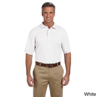 Harriton Mens 5 ounce Blend tek Polo Shirt White Size XXL