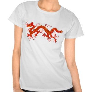 red chinese dragon shirts
