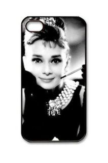 Audrey Hepburn Pretty For iPhone 4/4s Case, Fashion Hard Plastic Protector Cover Cell Phones & Accessories