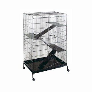 Prevue Pet Products SPV475 Black Steel Ferret Cage with Stand 