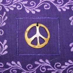 Handmade Cotton Peace Passport Bag (Nepal) Fabric Bags