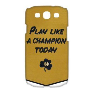 NCAA Notre Dame Fighting Irish Champions Banner Cases Cover for Samsung Galaxy S3 I9300 Cell Phones & Accessories