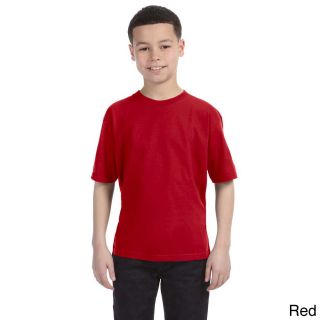 Anvil Anvil Youth Ringspun Cotton T shirt Red Size M (10 12)