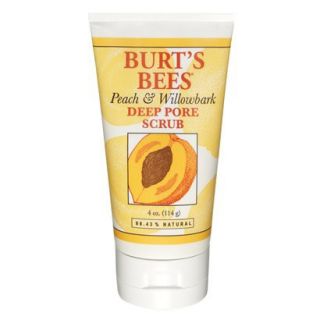 Burts Bees Deep Pore Scrub   Peach & Willowbark   4 oz