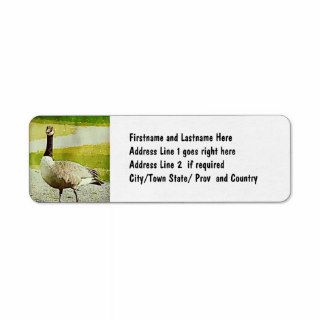 Canada Goose   Watercolor Painted Effect Return Address Labels