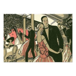 Vintage Art Deco Wedding, Newlyweds First Dance Announcement