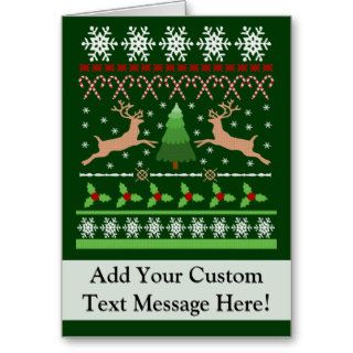 Funny Ugly Christmas Sweater Card