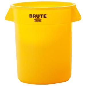 Rubbermaid Commercial Products BRUTE 20 gal. Yellow Trash Container without Lid RCP 2620 YEL