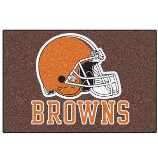 FANMATS NFL Cleveland Browns Nylon Face Starter Rug Automotive