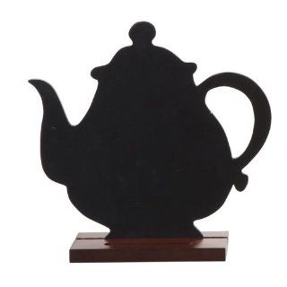 Teapot Shaped Message Board Chalkboard 9.5 By 9 Inch   Kitchen Storage And Organization Product Accessories