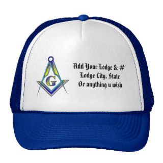 Personalized Masonic Hat