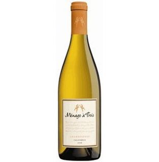 Menage a Trois Chardonnay 2010 750 ml. Wine