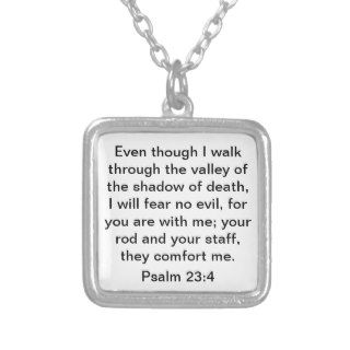 Bible Verse Psalm 234 Necklace