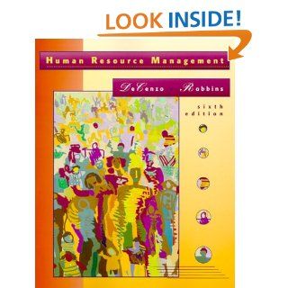 Human Resource Management (9780471299899) David A. DeCenzo, Stephen P. Robbins Books