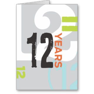 AA Anniversary Card 12 Years