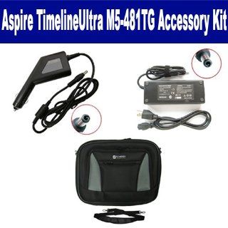 Acer Aspire TimelineUltra M5 481TG 6814 Laptop Accessory Kit includes SDA 3508 AC Adapter, SDA 3558 Car Adapter, SDC 32 Case Computers & Accessories