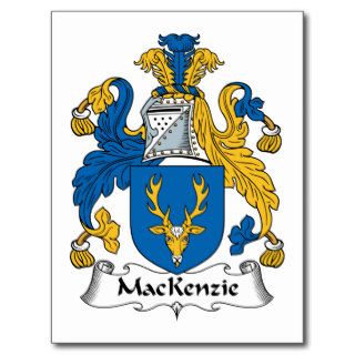 MacKenzie Family Crest Postcards