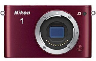 Nikon 1 J3 14.2 MP HD Digital Camera Body Only (Red)  Point And Shoot Digital Cameras  Camera & Photo