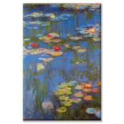 Claude Monet 'Water Lilies #4' Canvas Art Canvas