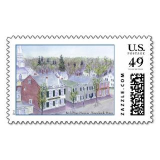 Postage with Brick Store Museum   Kennebunk, Maine