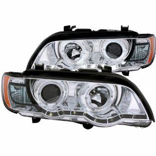 Anzo USA 121397 Chrome Halo Projector Headlight with Clear Lens and Amber Reflector for BMW X5 E53 Automotive
