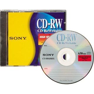 Sony CD RW High Speed Rewritable Disc (One Pack) Electronics