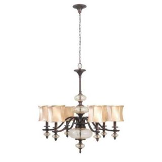 World Imports Chambord Collection 8 Light Hanging Weathered Copper Chandelier WI854656