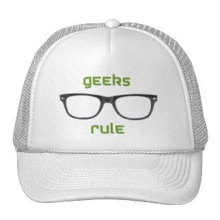 Geeks Rule Eyeglasses Mesh Hats