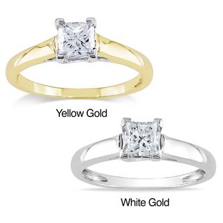 Miadora 14k Gold 3/4ct TDW Certified Diamond Solitaire Ring (G H, I1 I2) Miadora Engagement Rings