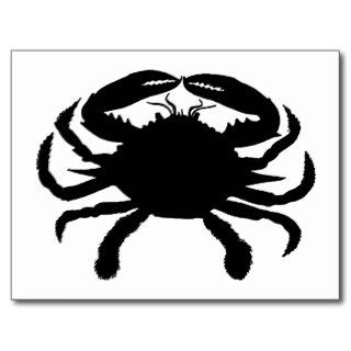 Black and White Crab Post Cards