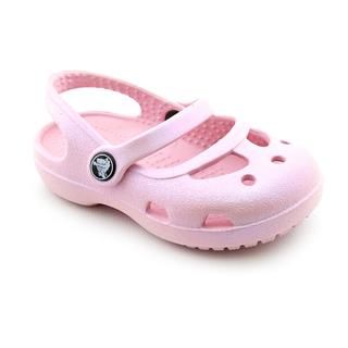 Crocs Girl's 'Shayna Iridescent Mary Jane' Man Made Casual Shoes Crocs Loafers
