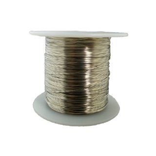 Tinned Copper Wire, Buss Wire, 22 AWG, 1.0 Lbs, 501' Length, 0.0254" Diameter, Silver, Bus Bar Wire Metal Wire