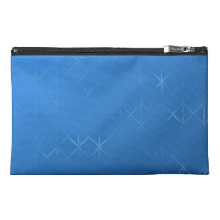 Blue Misty Grid Abstract Design. Travel Accessories Bag
