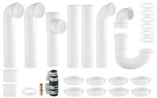 LDR 501 5030 Garbage Disposal Double Bowl Installation Kit   Sink Strainers  