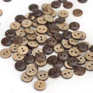 (Price/100 Pcs)Aspire Big Round Coconut Shell Buttons 1 Inch (25mm)