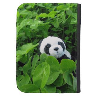 Panda in Clover Caseable Case Kindle Case