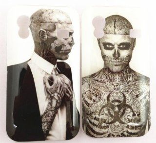 Wholesale 2pcs Skull Tattoo For Samsung Galaxy Ace s5830 Case Hard Cover Skin Cell Phones & Accessories
