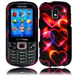 For Samsung Intensity 3 III U485 Hard Design Cover Case Colorful Hearts Cell Phones & Accessories
