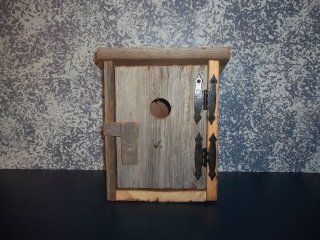 Barnwood Outhouse Bird House Amish Handmade Collectible Country Primitive Decor. Enjoy Nature's Beauty As It Converts This One of a Kind Treasure Into It's Majestic Haven. Barnwood Taken From Barns in the Ohio Valley, Well Over 100 Years Old. Measu