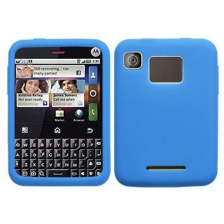 Motorola MB502 Charm Soft Skin Case Solid Dark Blue Skin T Mobile Cell Phones & Accessories