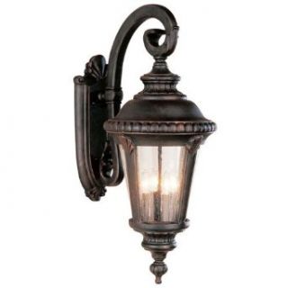 Trans Globe Lighting 5045 BC Four Light Outdoor Energy Star Large Wall Lantern, Black Copper   Wall Porch Lights  
