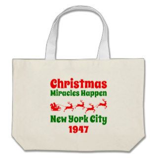 Christmas Cause Miracles Happen 1947 Canvas Bags
