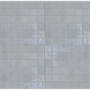 EPOCH Gemstonez Chalcedony 1301 Mosaic Recycled Glass 12 in. x 12 in. Mesh Mounted Floor & Wall Tile (5 sq. ft.) CHALCEDONY 1301