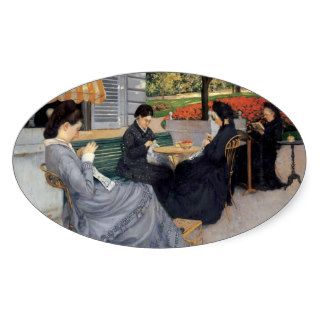 Caillebotte Portraits in the Countryside Sticker