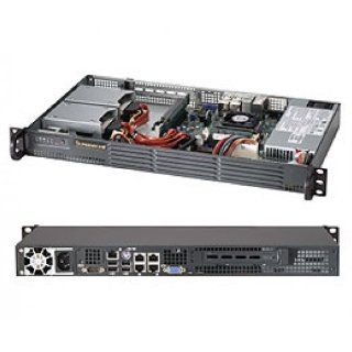 SUPERMICRO SuperChassis 504 203B 1U   1 x Bay   1 x 200 W   Mini ITX Motherboard Supported / CSE 504 203B / Computers & Accessories